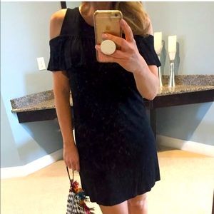 Black cold shoulder dress size XS